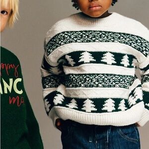 Zara Christmas Tree Sweater